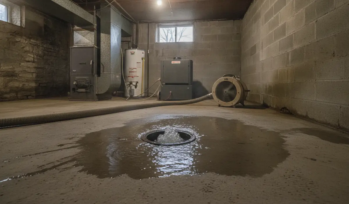 Why Is Water Coming Up Through My Basement Floor Drain?
