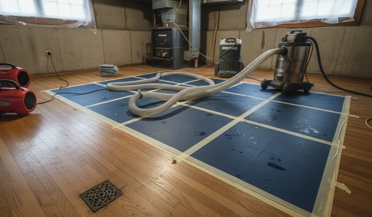 Frozen & Burst Pipe Water Damage in progress on a property in Lansing, MI